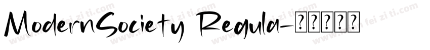 ModernSociety Regula字体转换
